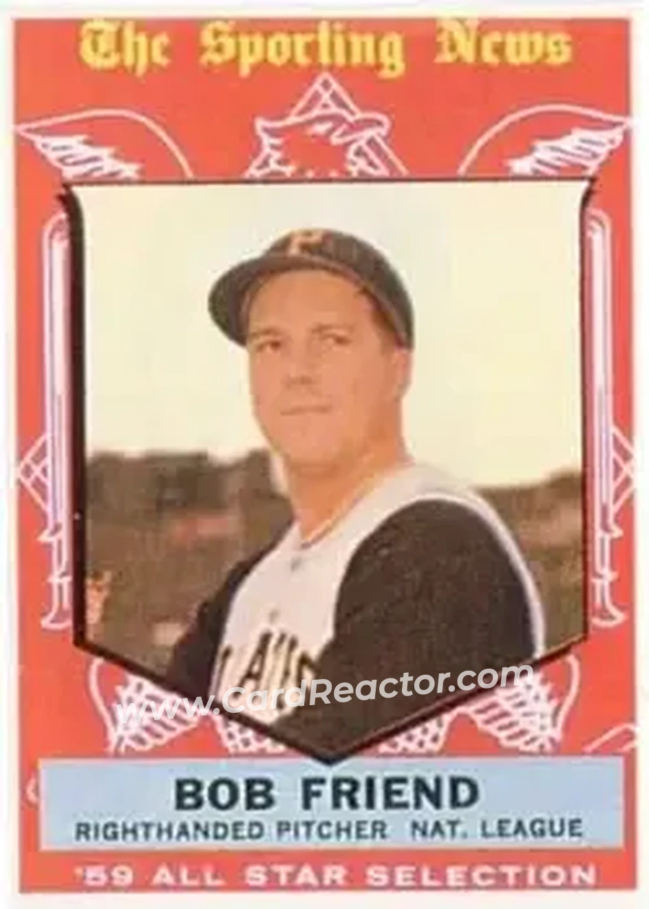 1959 Topps #569 - Bob Friend - Pittsburgh Pirates - Front