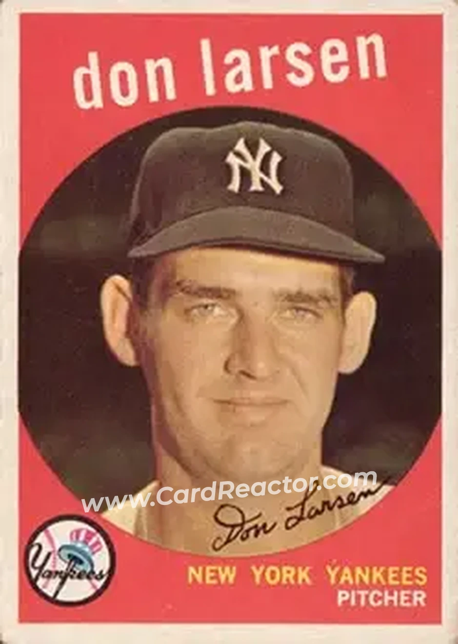 1959 Topps #205 - Don Larsen - New York Yankees - Front
