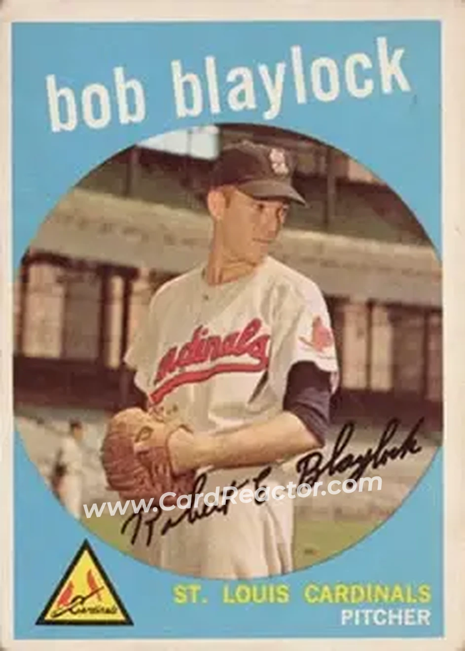 1959 Topps #211 - Bob Blaylock - St. Louis Cardinals - Front 1959 Topps #211 - Bob Blaylock - St. Louis Cardinals - Front