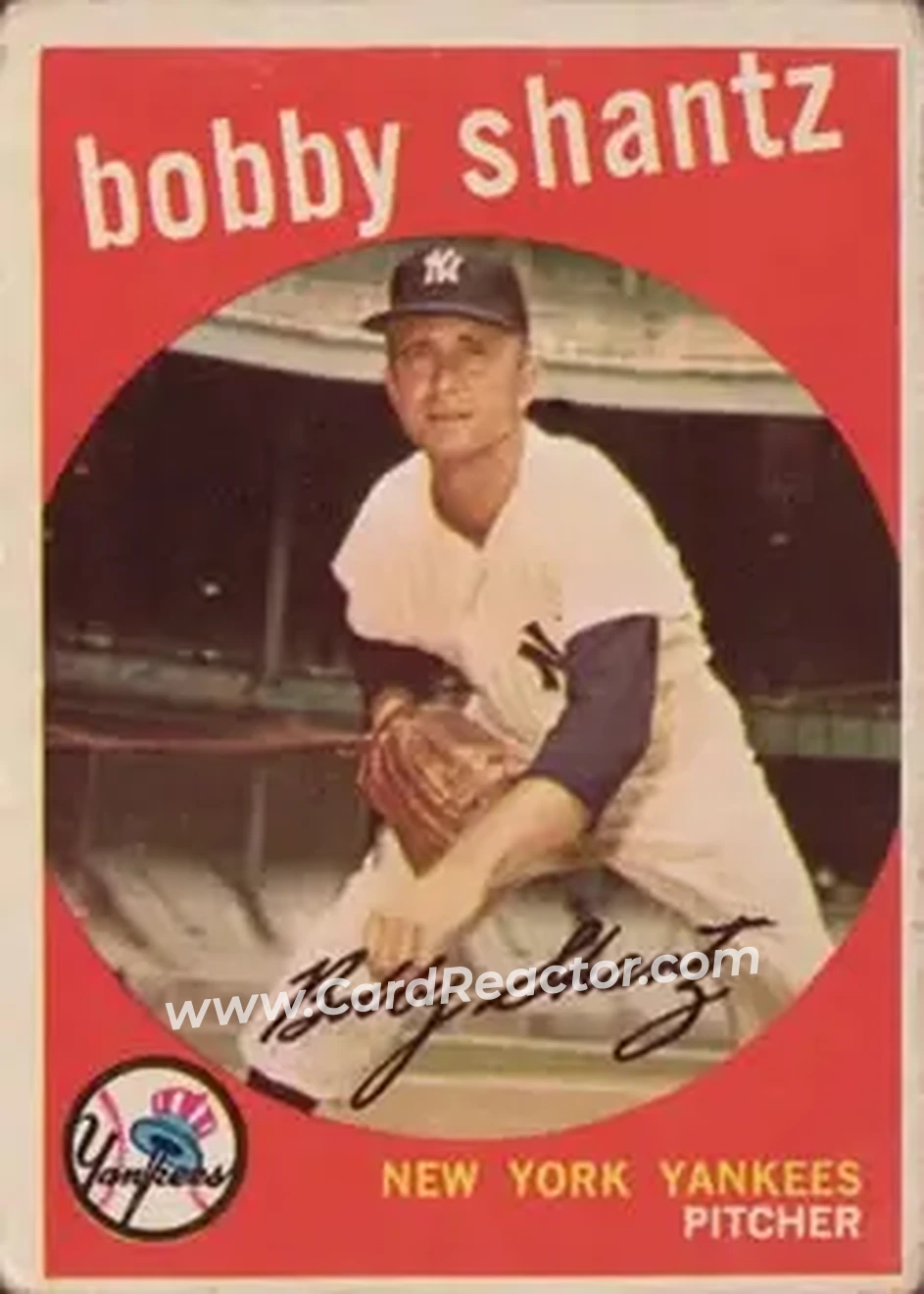 1959 Topps #222 - Bobby Shantz - New York Yankees