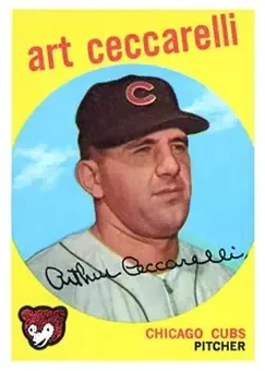 1959 Topps #226 - Art Ceccarelli - Chicago Cubs