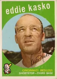 1959 Topps #232 - Eddie Kasko - Cincinnati Redlegs