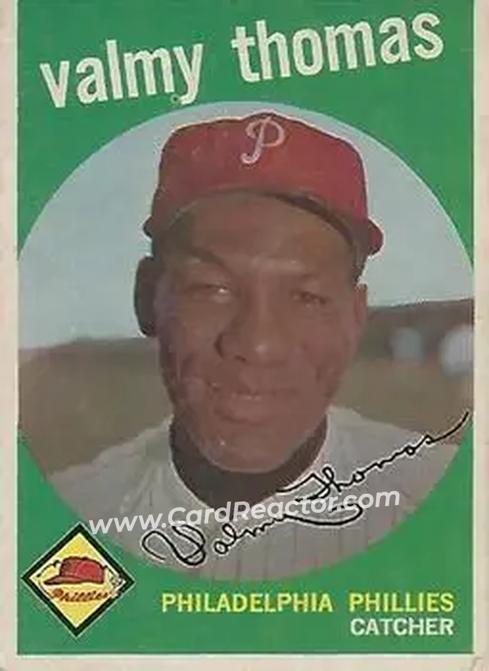 1959 Topps #235 - Valmy Thomas - Philadelphia Phillies - Front
