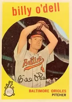 1959 Topps #250 - Billy O'Dell - Baltimore Orioles