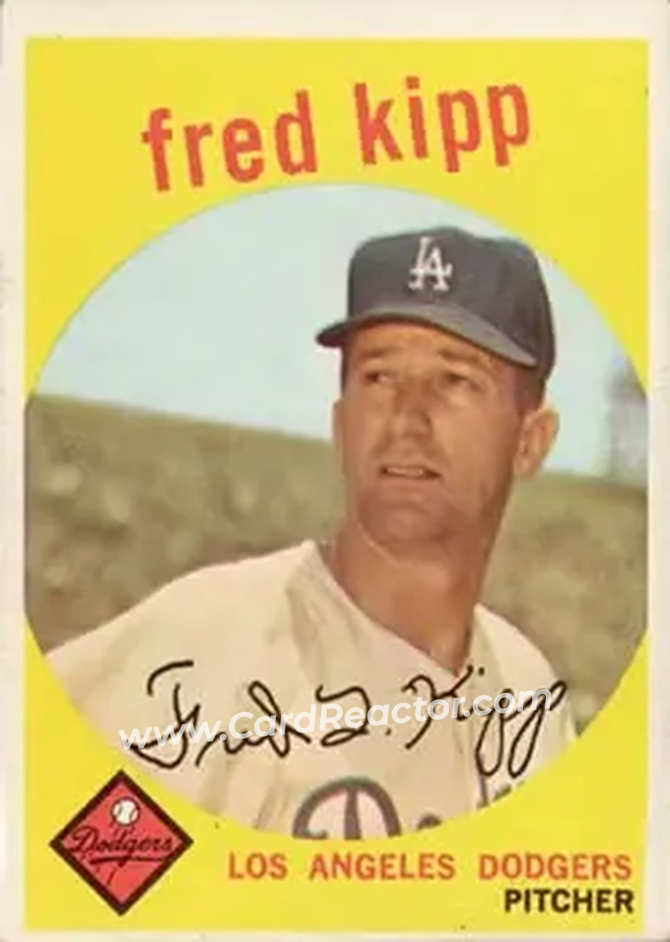1959 Topps #258 - Fred Kipp - Los Angeles Dodgers - Front