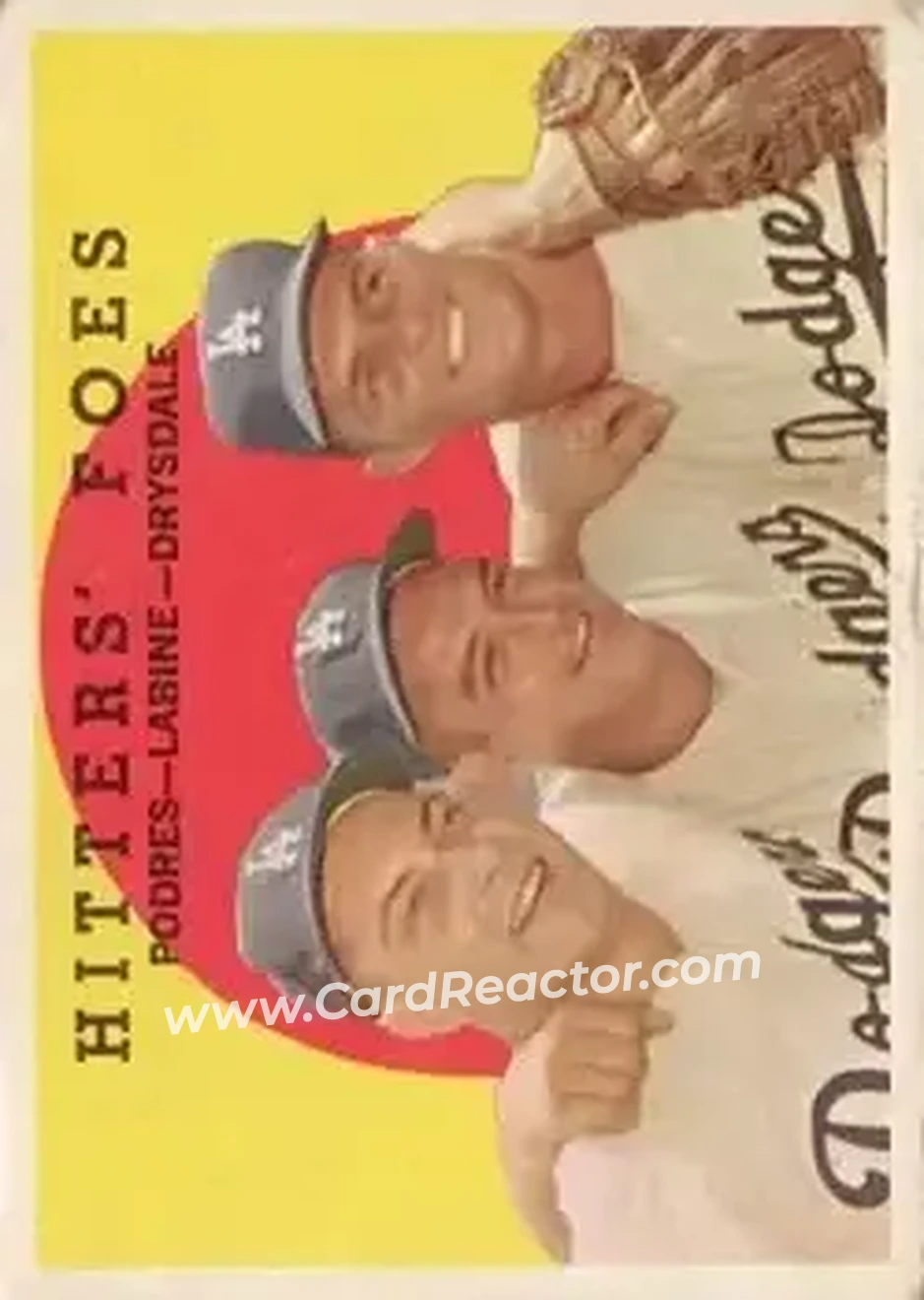 1959 Topps #262 - Card #262 - Los Angeles Dodgers - Front 1959 Topps #262 - Card #262 - Los Angeles Dodgers - Front
