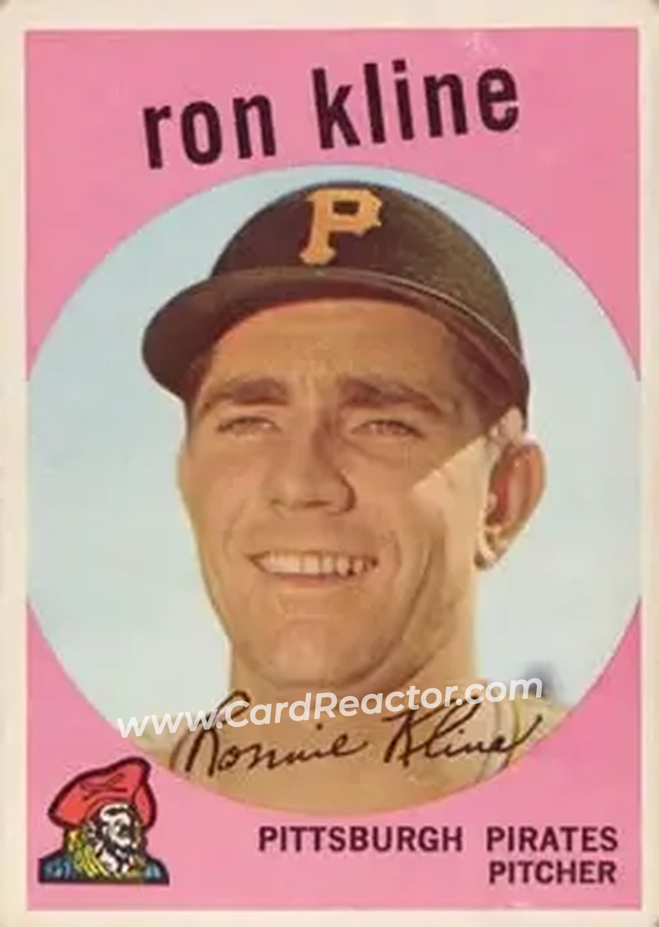1959 Topps #265 - Ronnie Kline - Pittsburgh Pirates - Front