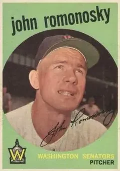 1959 Topps #267 - John Romonosky - Washington Senators
