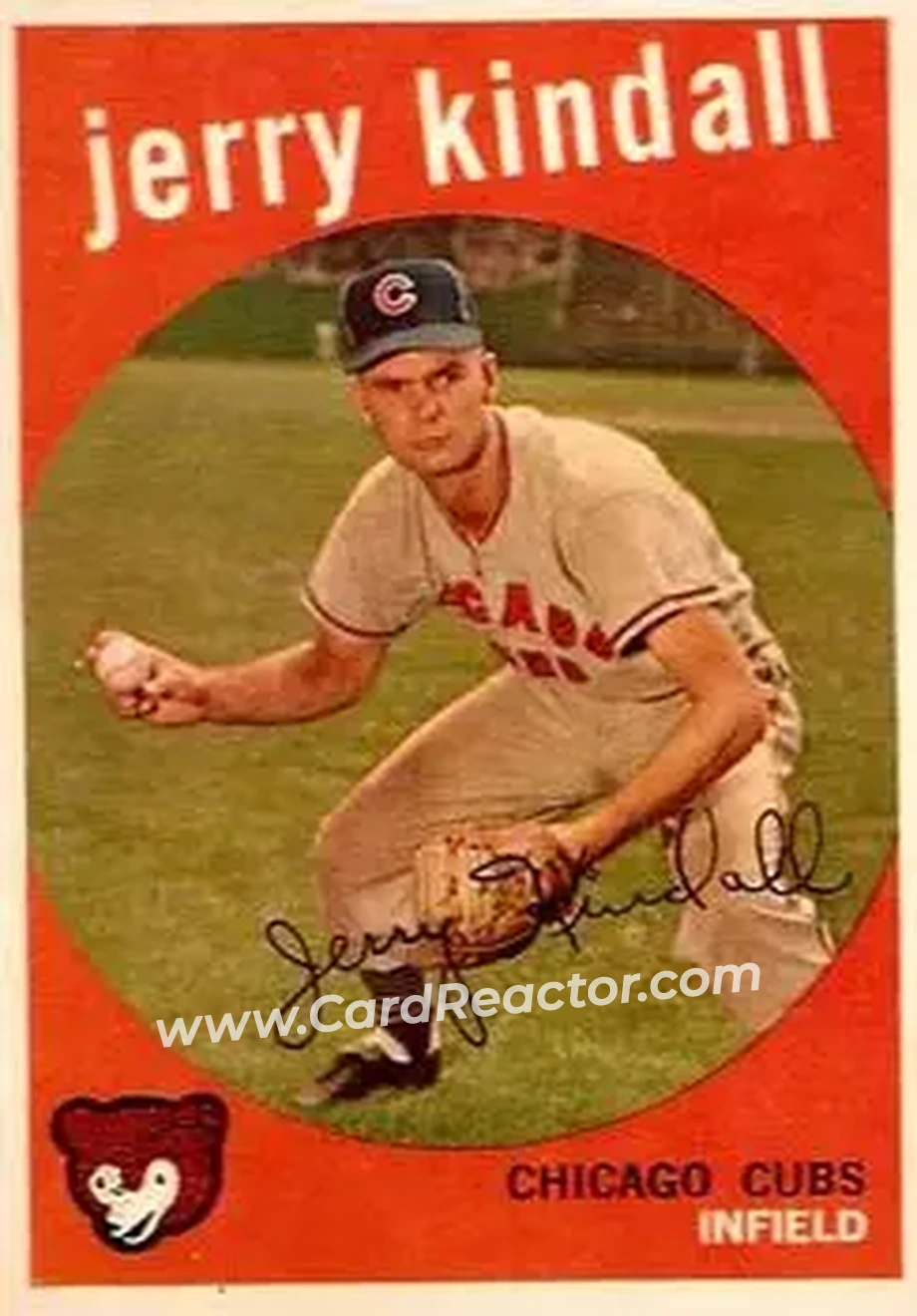 1959 Topps #274 - Jerry Kindall - Chicago Cubs - Front