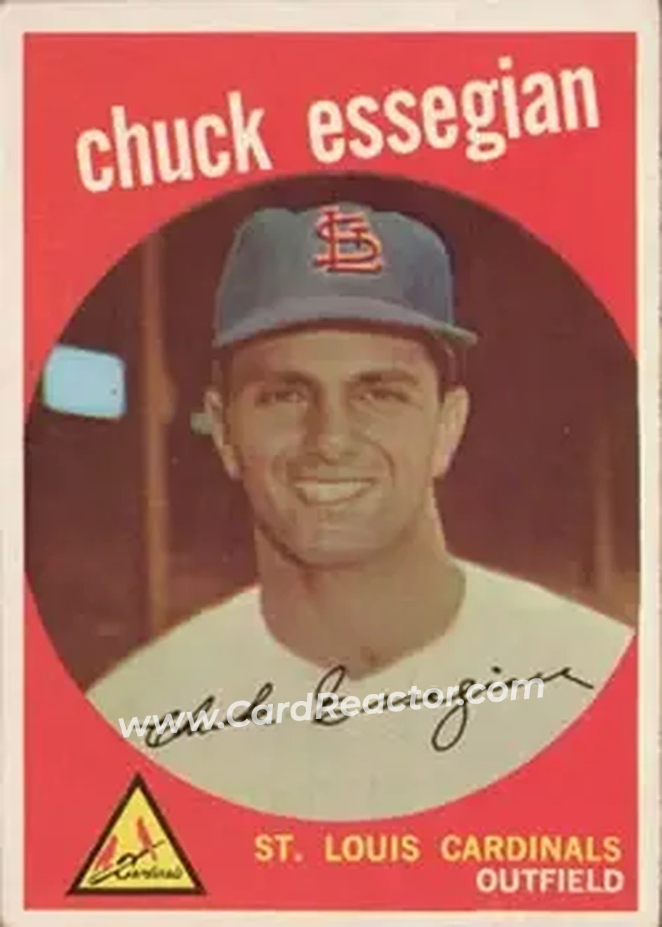 1959 Topps #278 - Chuck Essegian - St. Louis Cardinals - Front