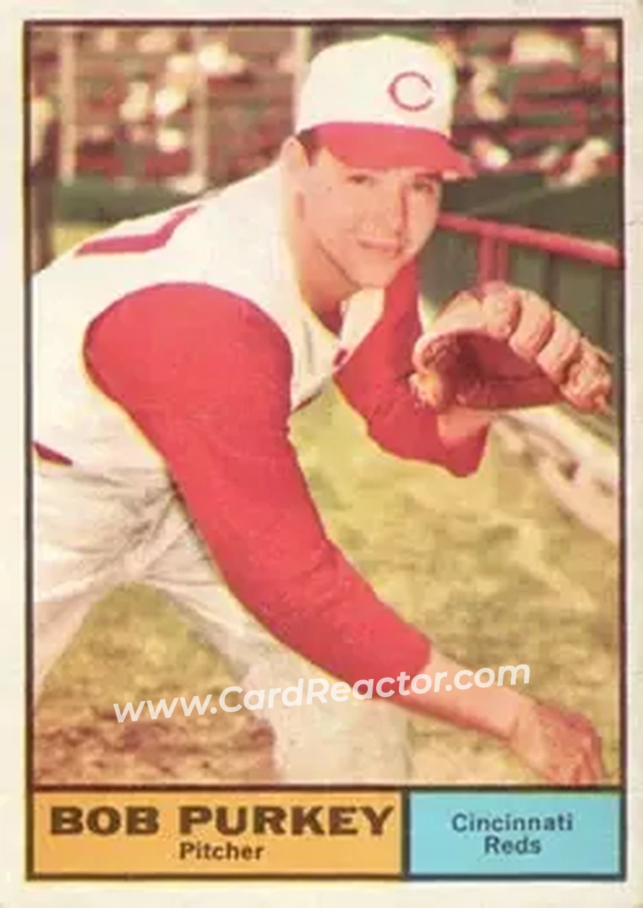 1961 Topps #9 - Bob Purkey - Cincinnati Reds - Front