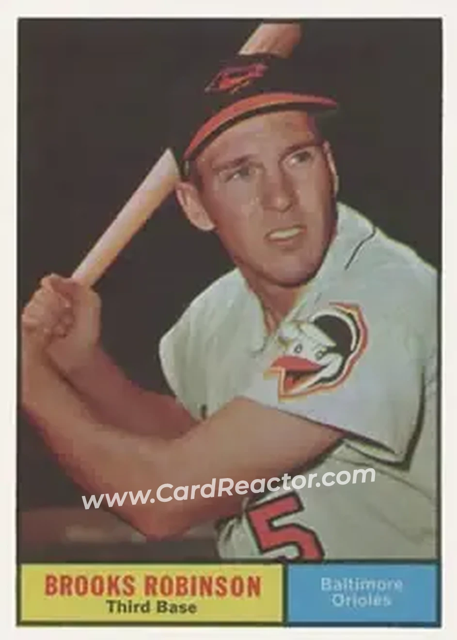 1961 Topps #10 - Brooks Robinson - Baltimore Orioles - Front