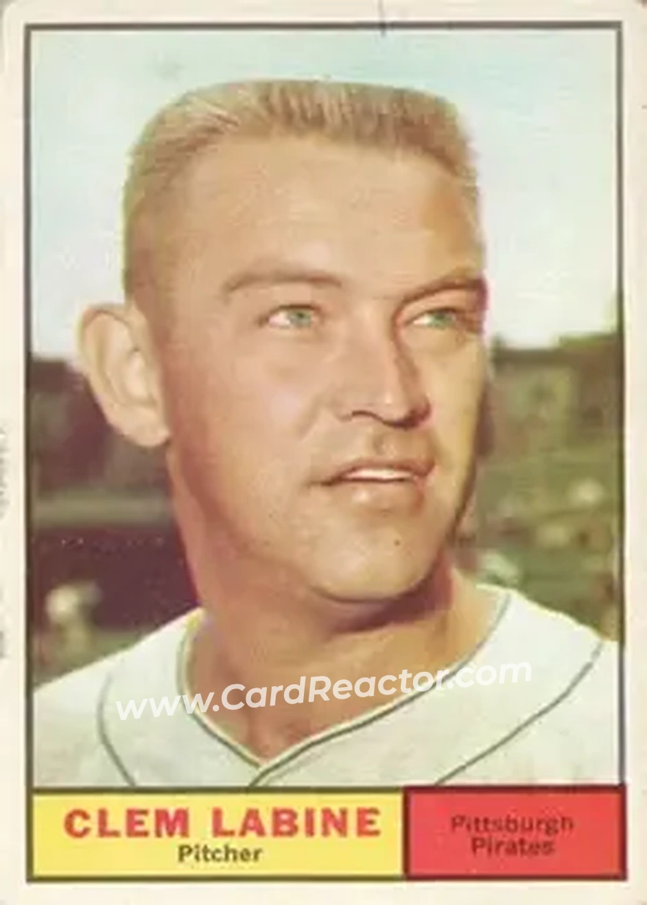 1961 Topps #22 - Clem Labine - Pittsburgh Pirates - Front