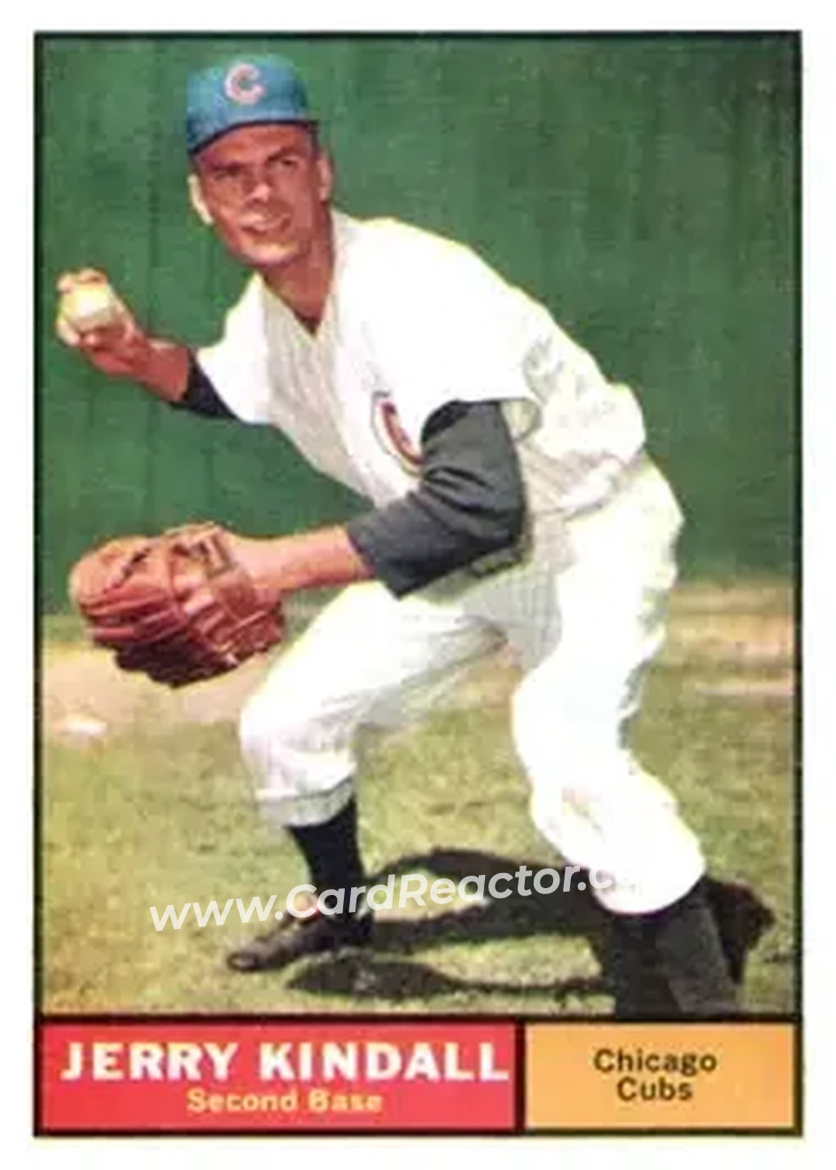 1961 Topps #27 - Jerry Kindall - Chicago Cubs - Front