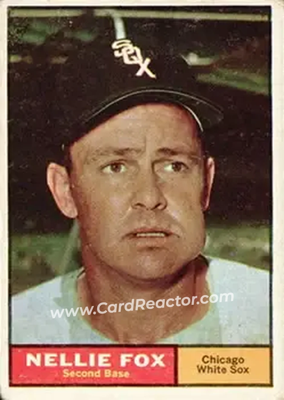 1961 Topps #30 - Nelson Fox - Chicago White Sox - Front