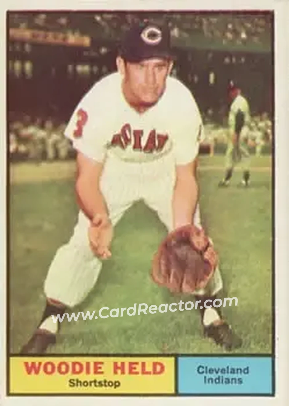 1961 Topps #60 - Woodie Held - Cleveland Indians - Front