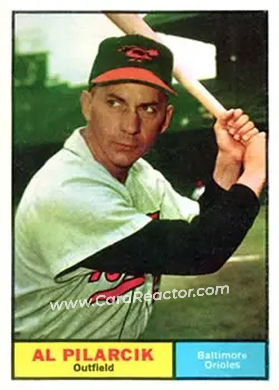 1961 Topps #62 - Al Pilarcik - Baltimore Orioles - Front