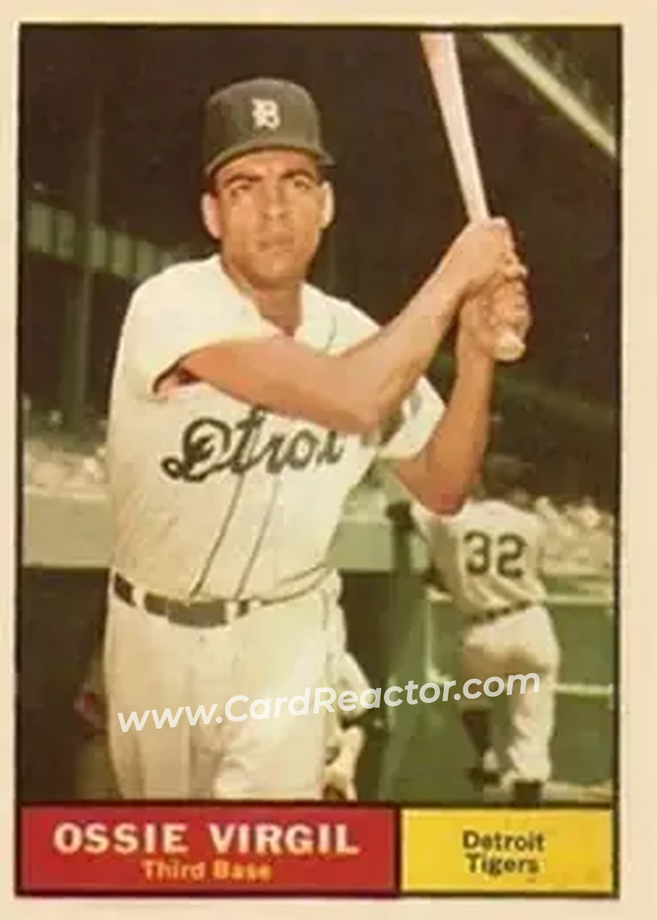 1961 Topps #67 - Ossie Virgil - Detroit Tigers - Front