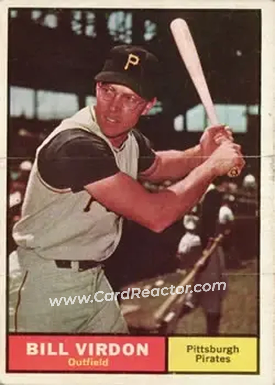 1961 Topps #70 - Bill Virdon - Pittsburgh Pirates - Front