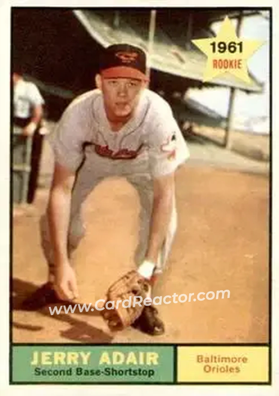 1961 Topps #71 - Jerry Adair - Baltimore Orioles - Front