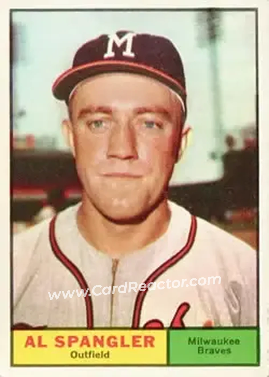 1961 Topps #73 - Al Spangler - Milwaukee Braves - Front