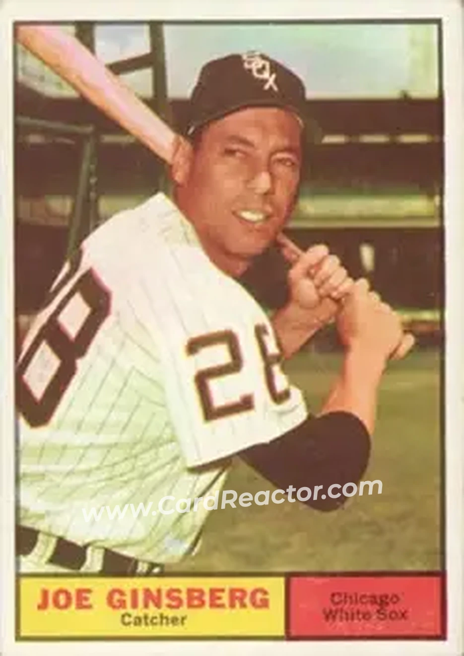 1961 Topps #79 - Joe Ginsberg - Chicago White Sox - Front
