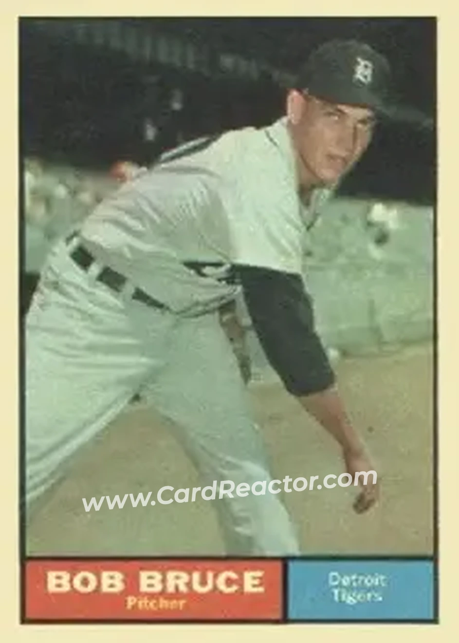 1961 Topps #83 - Bob Bruce - Detroit Tigers - Front
