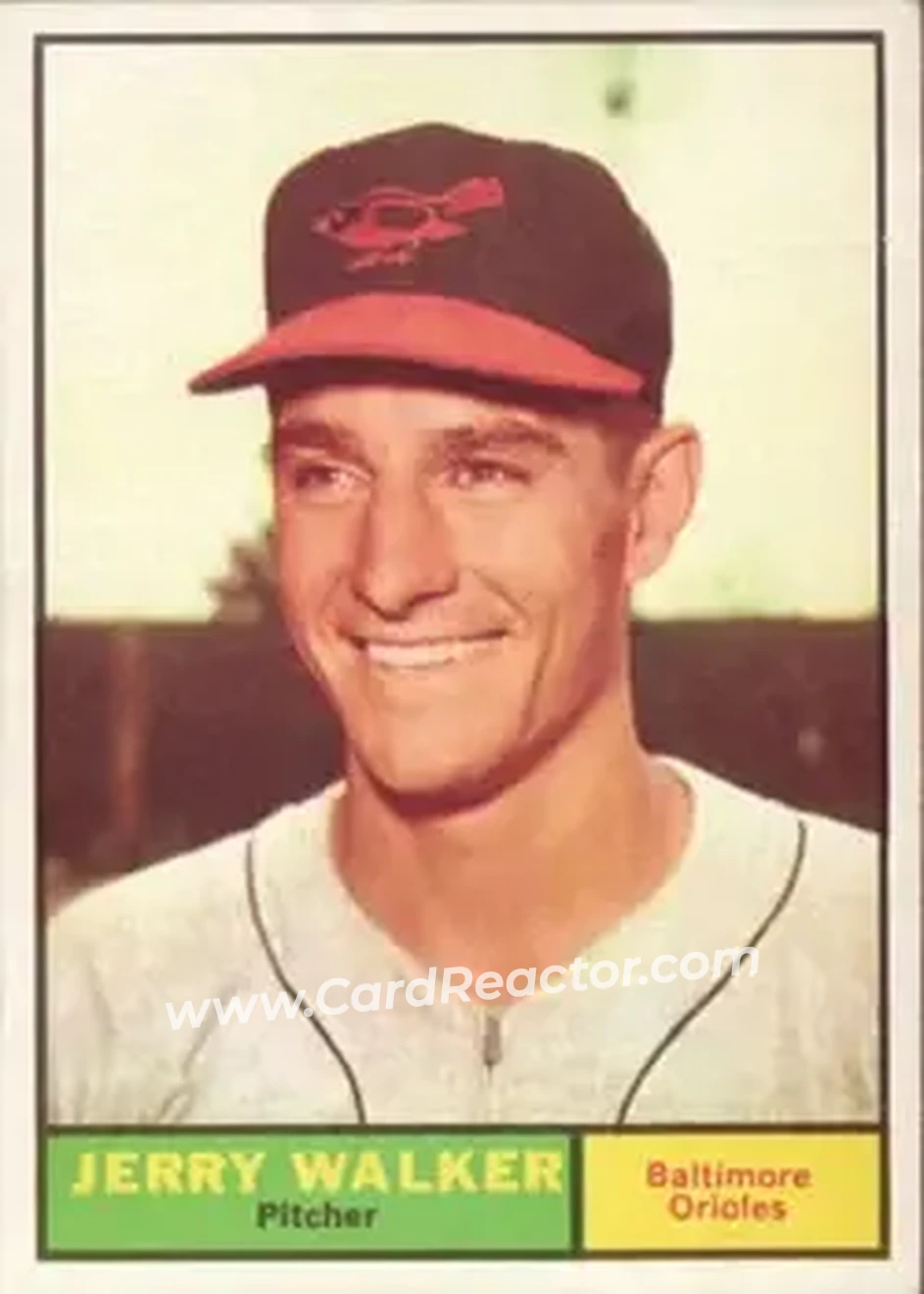 1961 Topps #85 - Jerry Walker - Baltimore Orioles - Front