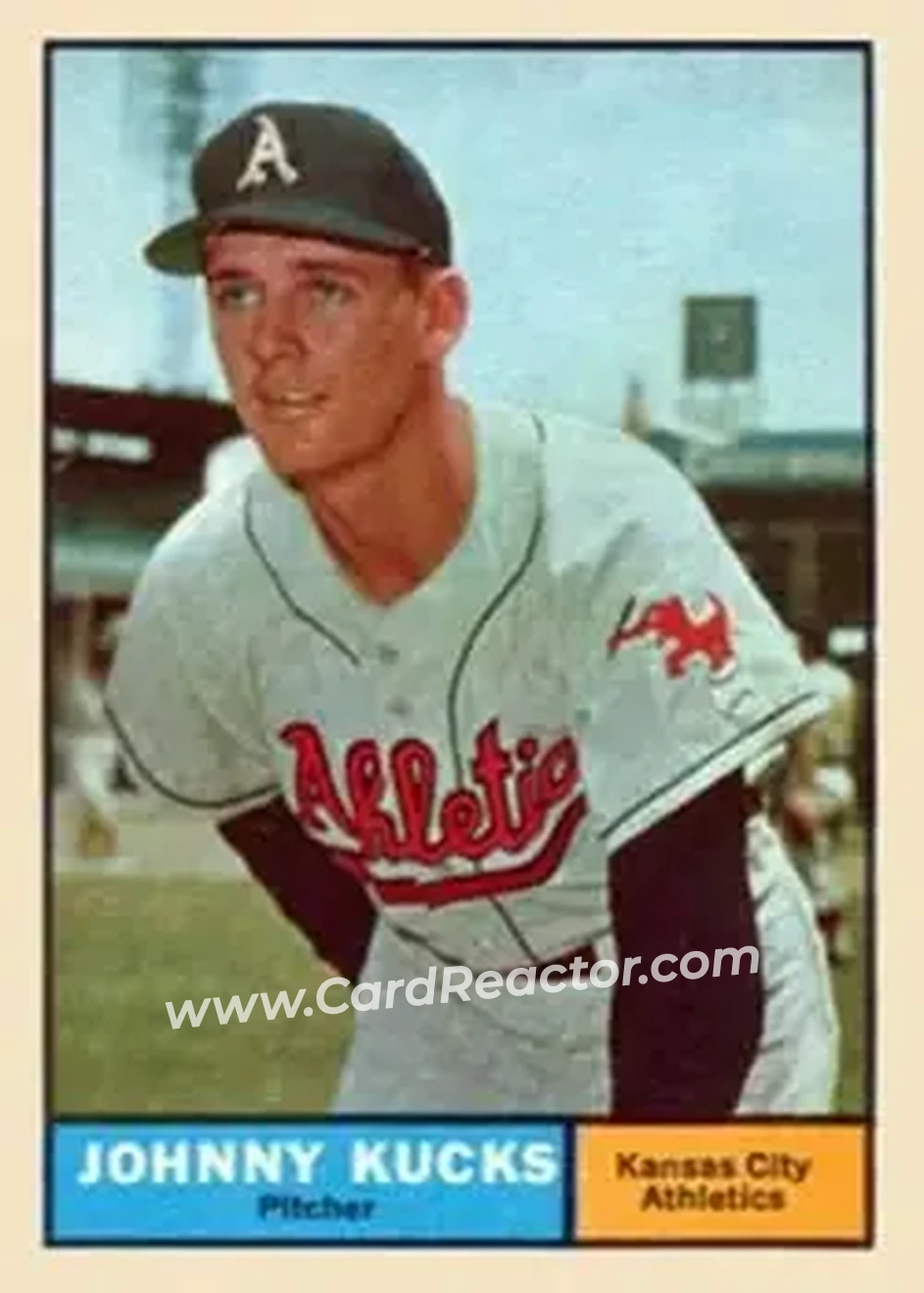 1961 Topps #94 - Johnny Kucks - Kansas City Athletics - Front 1961 Topps #94 - Johnny Kucks - Kansas City Athletics - Front