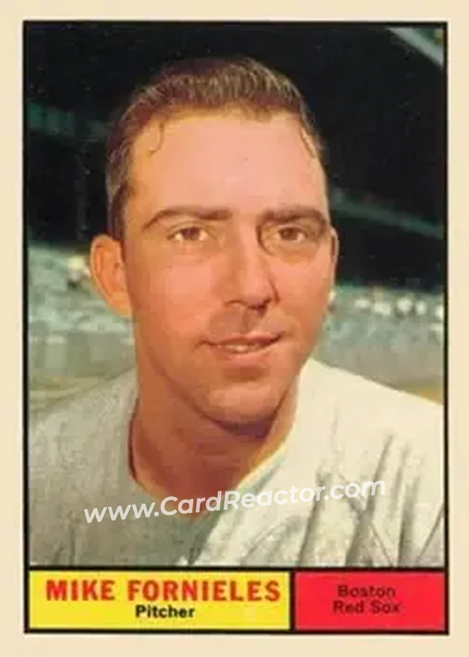 1961 Topps #113 - Mike Fornieles - Boston Red Sox - Front
