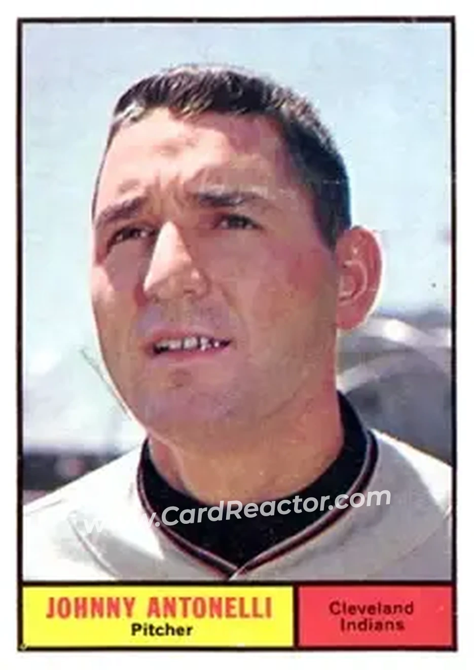 1961 Topps #115 - Johnny Antonelli - Cleveland Indians - Front
