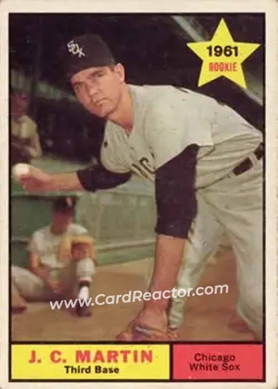 1961 Topps #124 - J.C. Martin - Chicago White Sox - Front
