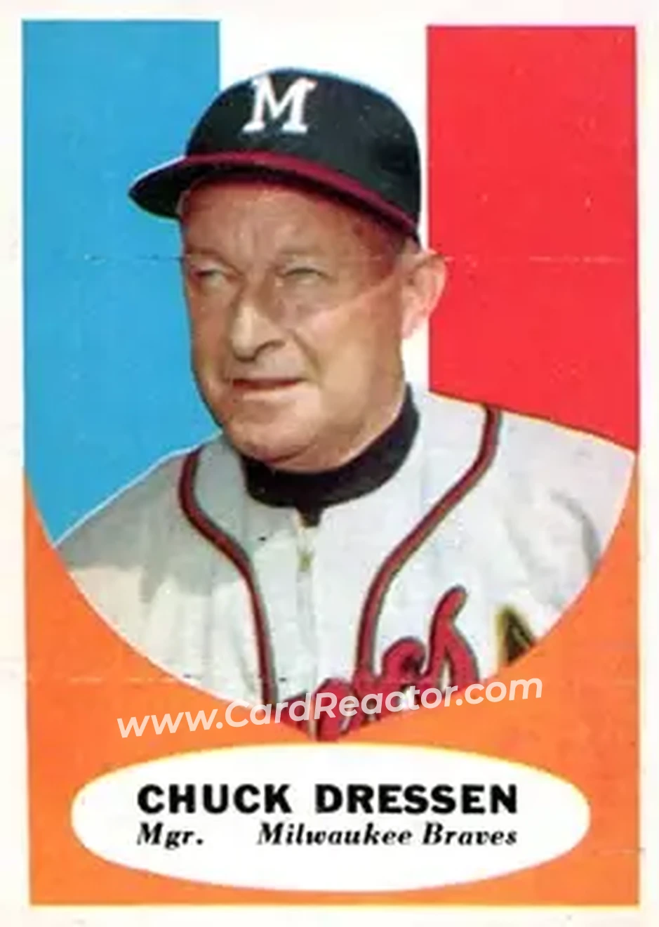 1961 Topps #137 - Chuck Dressen - Milwaukee Braves - Front