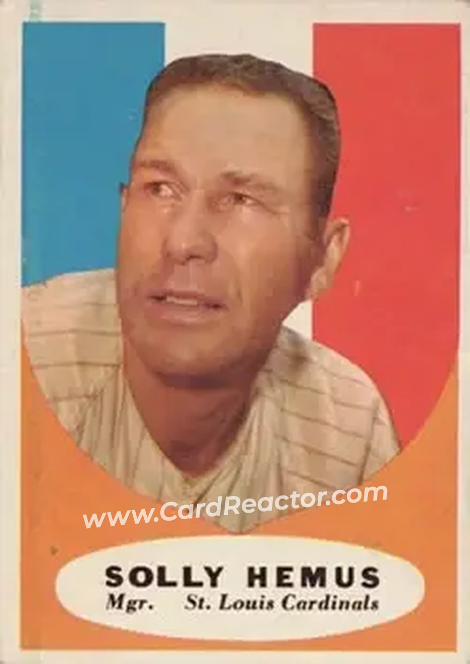 1961 Topps #139 - Solly Hemus - St. Louis Cardinals - Front