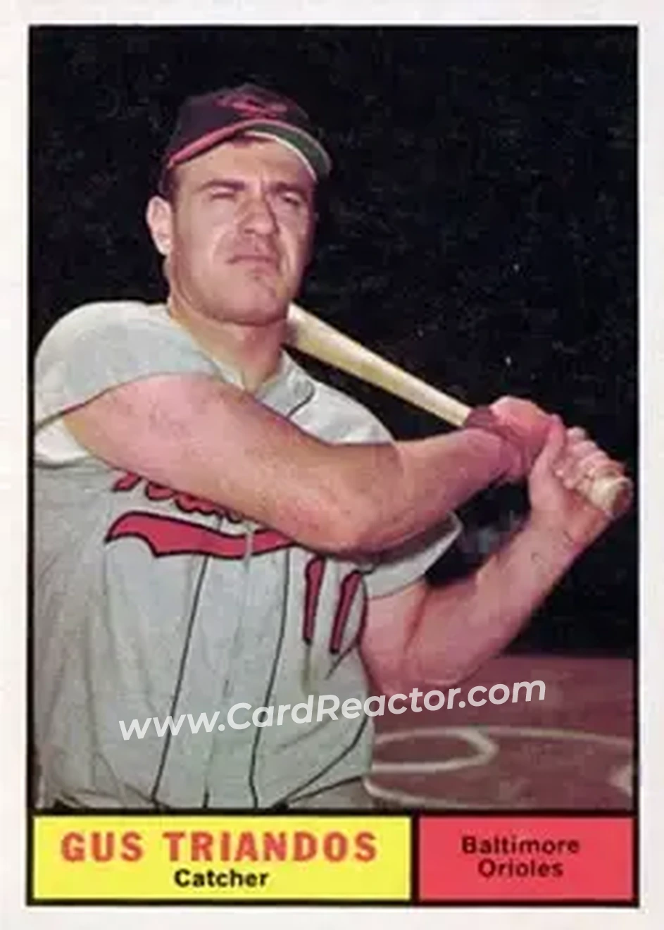 1961 Topps #140 - Gus Triandos - Baltimore Orioles - Front