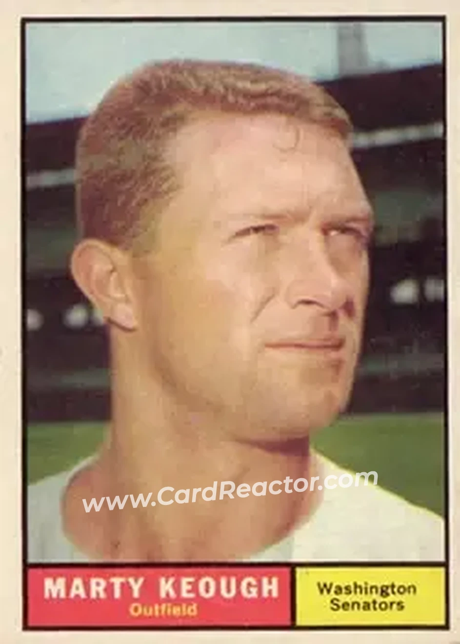 1961 Topps #146 - Marty Keough - Washington Senators - Front
