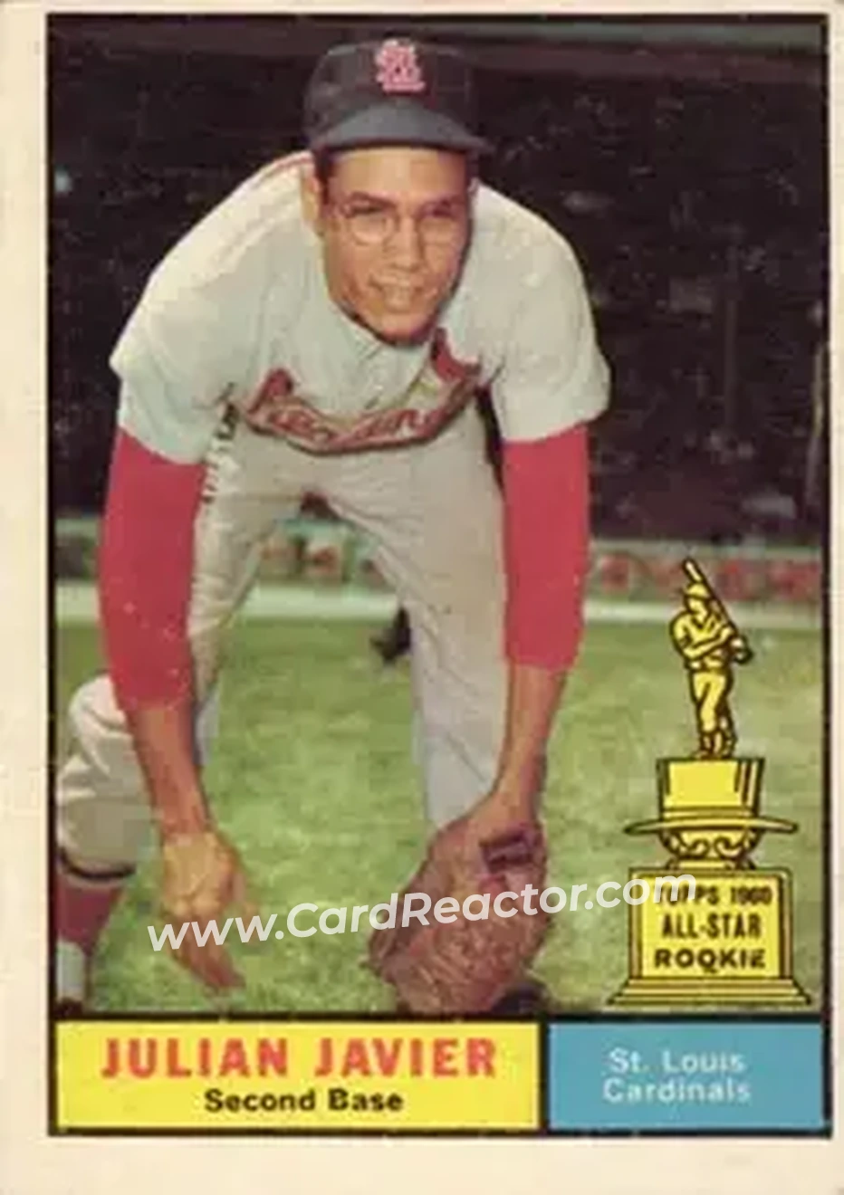 1961 Topps #148 - Julian Javier - St. Louis Cardinals - Front 1961 Topps #148 - Julian Javier - St. Louis Cardinals - Front