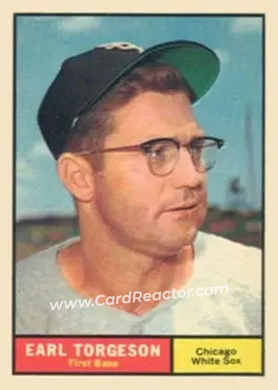 1961 Topps #152 - Earl Torgeson - Chicago White Sox - Front