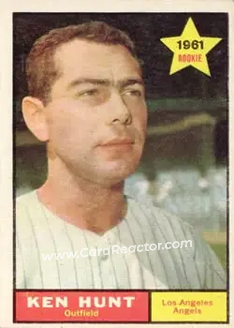 1961 Topps #156 - Ken L. Hunt - Los Angeles Angels - Front