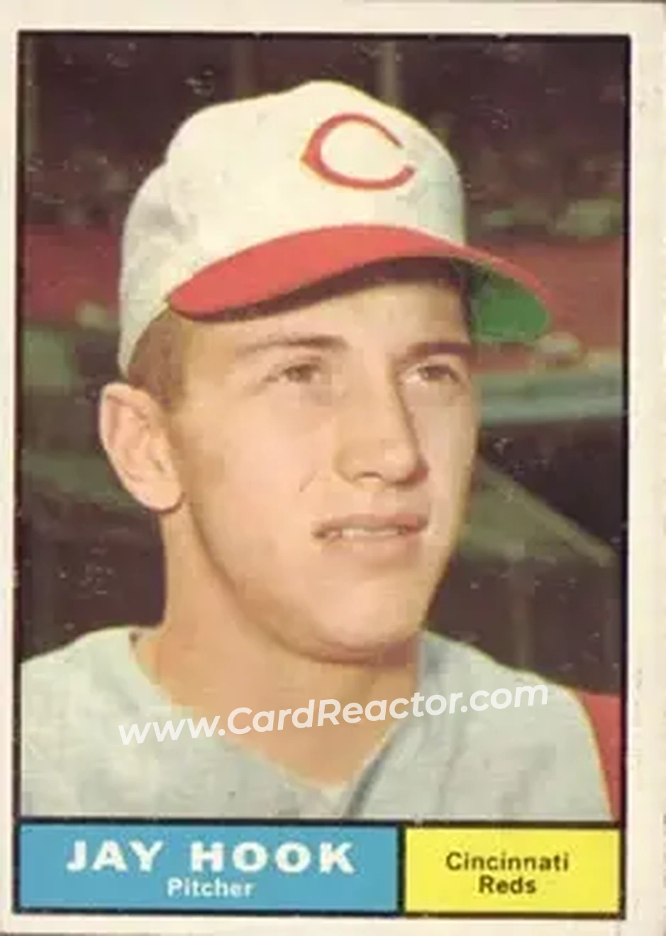 1961 Topps #162 - Jay Hook - Cincinnati Reds - Front
