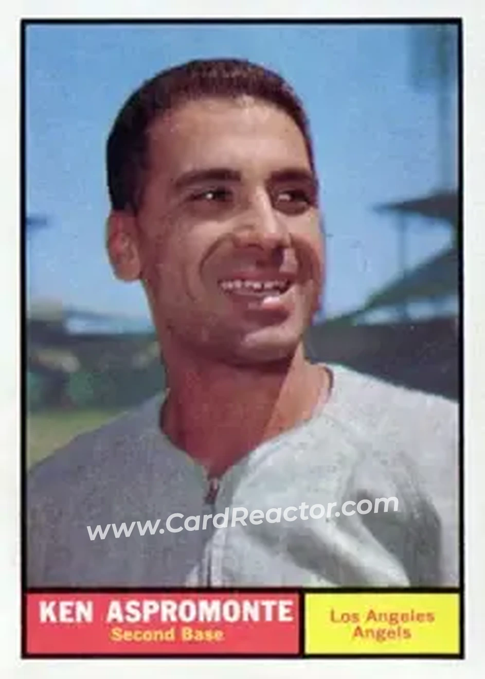 1961 Topps #176 - Ken Aspromonte - Los Angeles Angels - Front