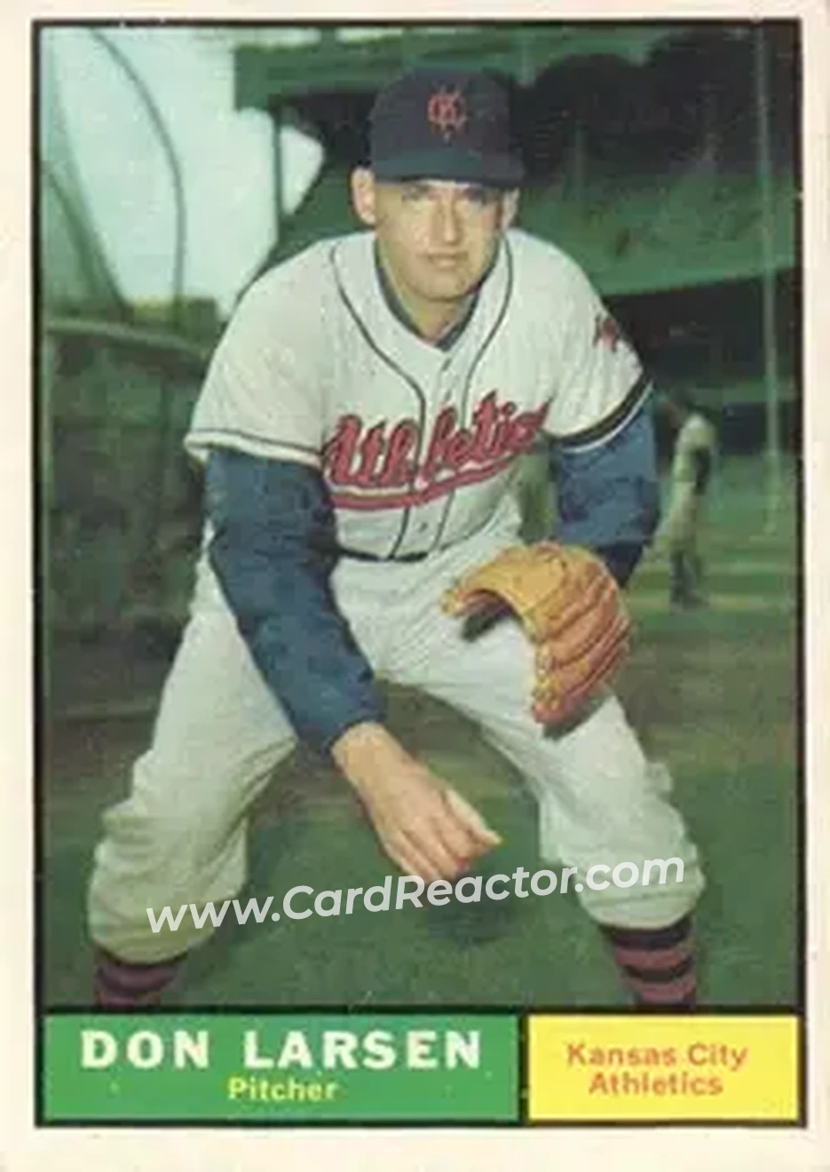 1961 Topps #177 - Don Larsen - Kansas City Athletics - Front