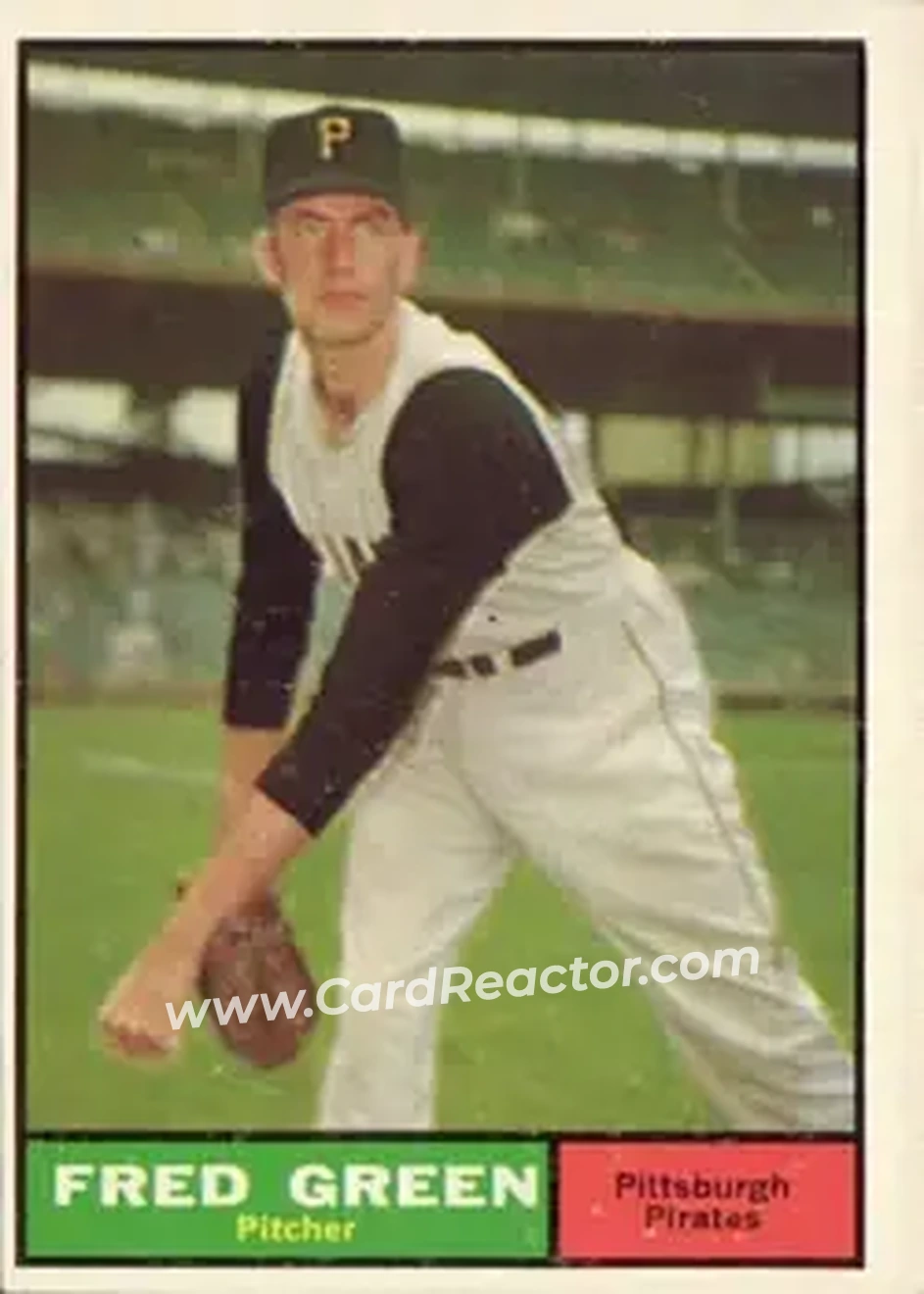 1961 Topps #181 - Fred Green - Pittsburgh Pirates - Front