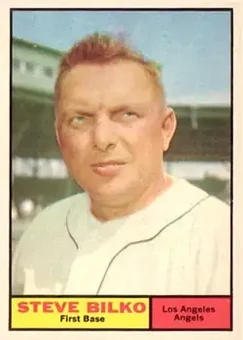 1961 Topps #184 - Steve Bilko - Los Angeles Angels