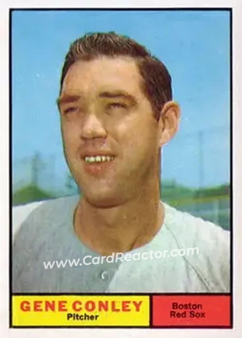 1961 Topps #193 - Gene Conley - Boston Red Sox - Front 1961 Topps #193 - Gene Conley - Boston Red Sox - Front