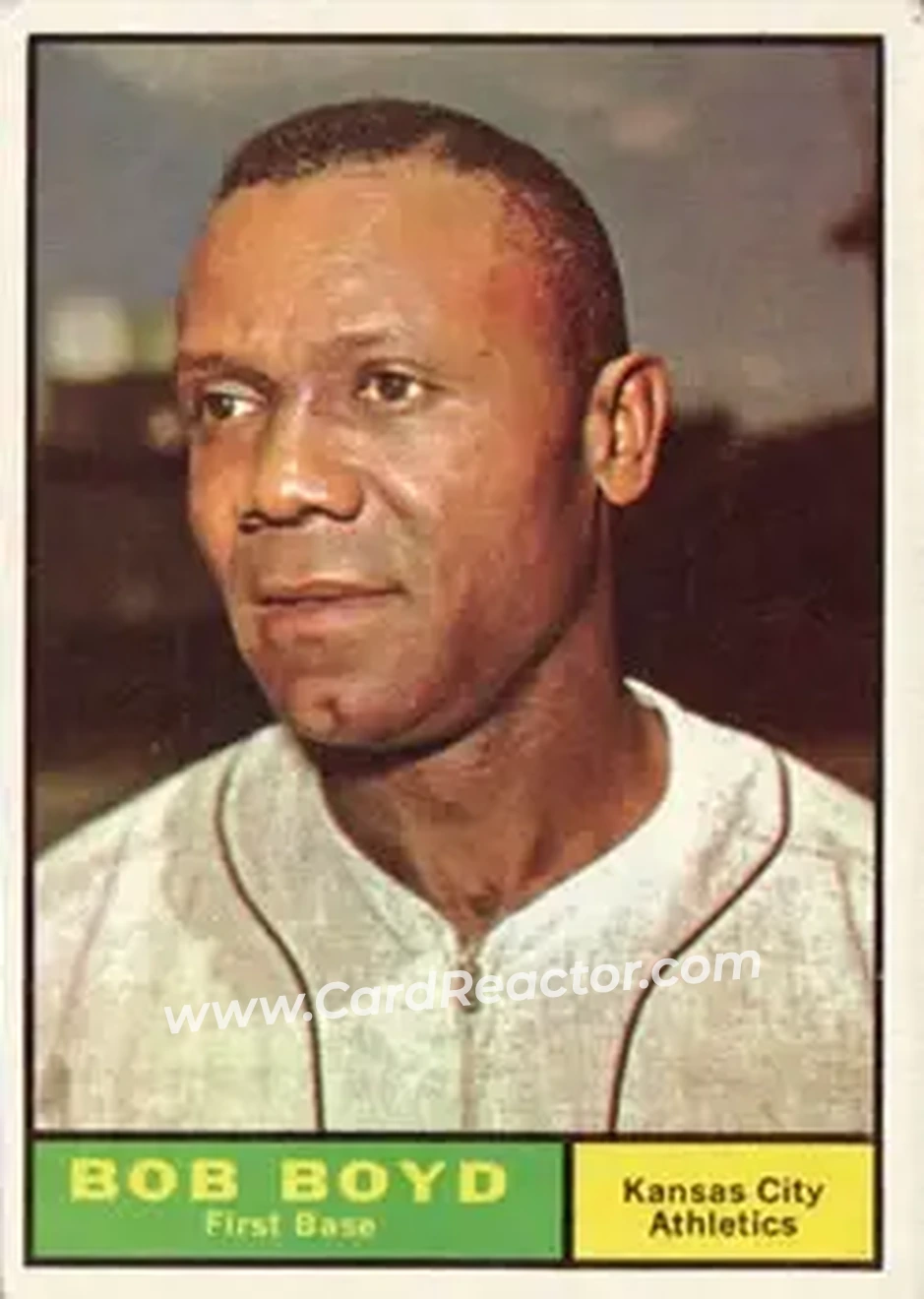 1961 Topps #199 - Bob Boyd - Kansas City Athletics - Front