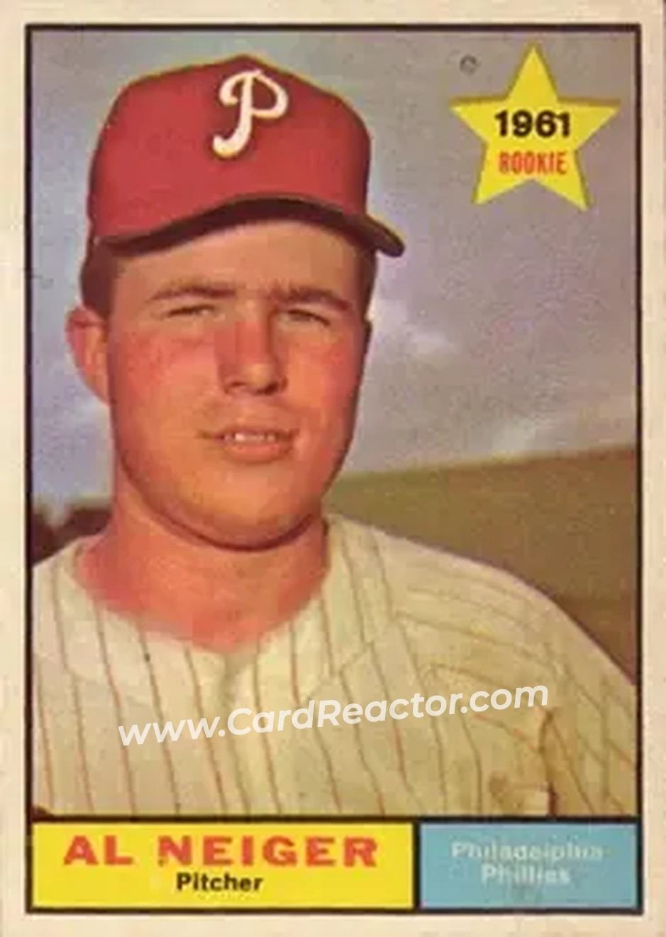 1961 Topps #202 - Al Neiger - Philadelphia Phillies - Front
