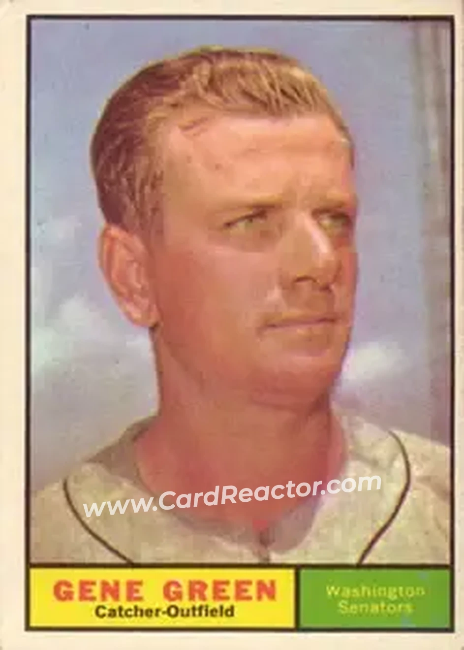 1961 Topps #206 - Gene Green - Washington Senators - Front