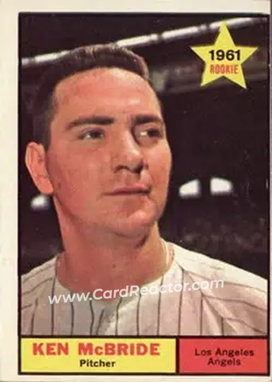 1961 Topps #209 - Ken McBride - Los Angeles Angels - Front