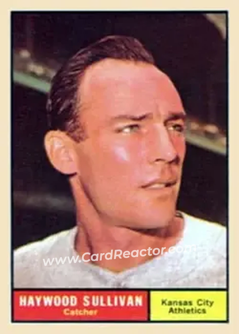 1961 Topps #212 - Haywood Sullivan - Kansas City Athletics - Front